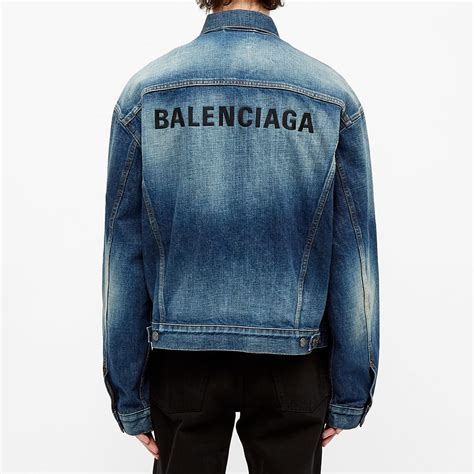 balenciaga jean jacket replica|balenciaga denim jacket.